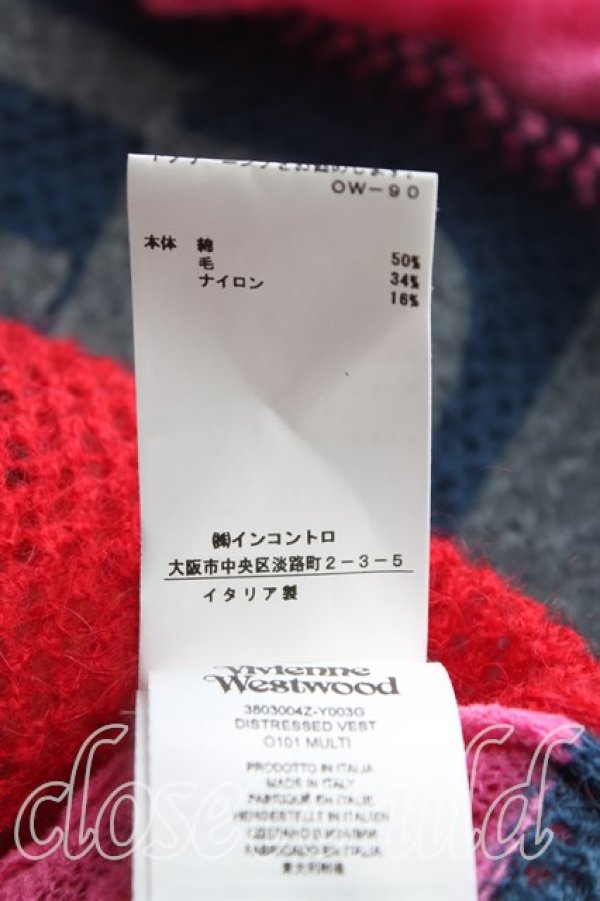 画像5: ヴィヴィアンウエストウッド 中古 / DISTRESSED VEST S/M ピンク  H-25-10-05-057-to-OD-ZH (5)