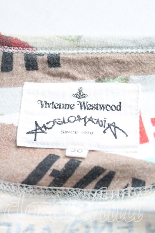 画像3: ANGLOMANIA 中古 / フラワーテープカットソー 38（M） 灰  H-25-10-05-058-to-OD-ZH (3)