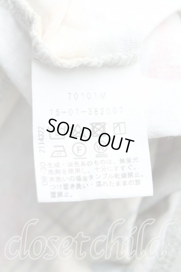 画像4: ANGLOMANIA 中古 / フラワーテープカットソー 38（M） 灰  H-25-10-05-058-to-OD-ZH (4)