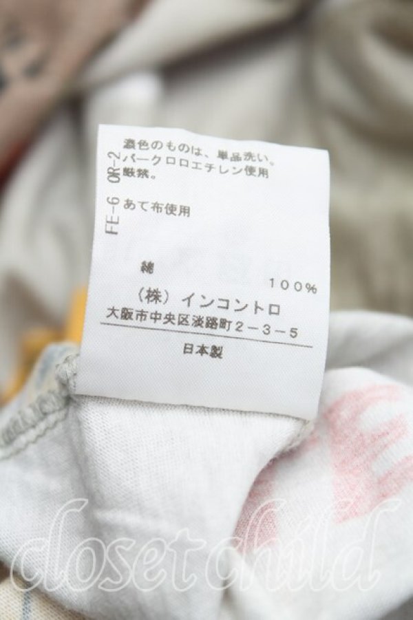 画像5: ANGLOMANIA 中古 / フラワーテープカットソー 38（M） 灰  H-25-10-05-058-to-OD-ZH (5)