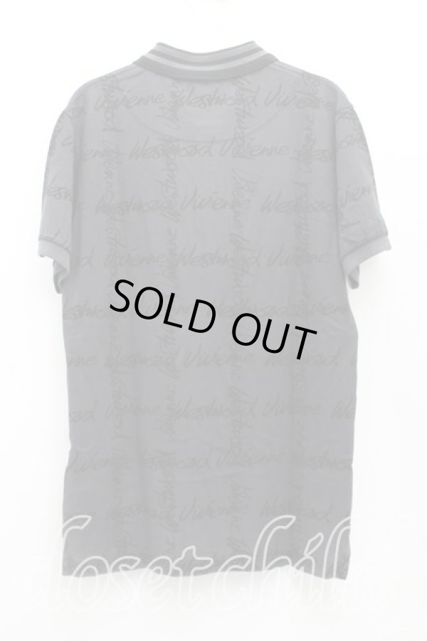 画像2: ヴィヴィアンウエストウッド 中古 / クラシックポロ S 灰ｘ黒  H-25-10-05-059-to-OD-ZH (2)