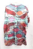 画像2: ヴィヴィアンウエストウッド 中古 / オーバーサイズTシャツ　 L ユニオンジャックｘKISSES  H-25-10-05-060-to-OD-ZH (2)