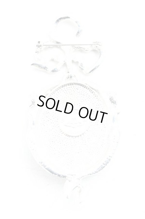 画像2: ヴィヴィアンウエストウッド 中古 / マーメイドブローチ  シルバーｘ緑  H-25-10-05-061-ac-OD-ZH (2)