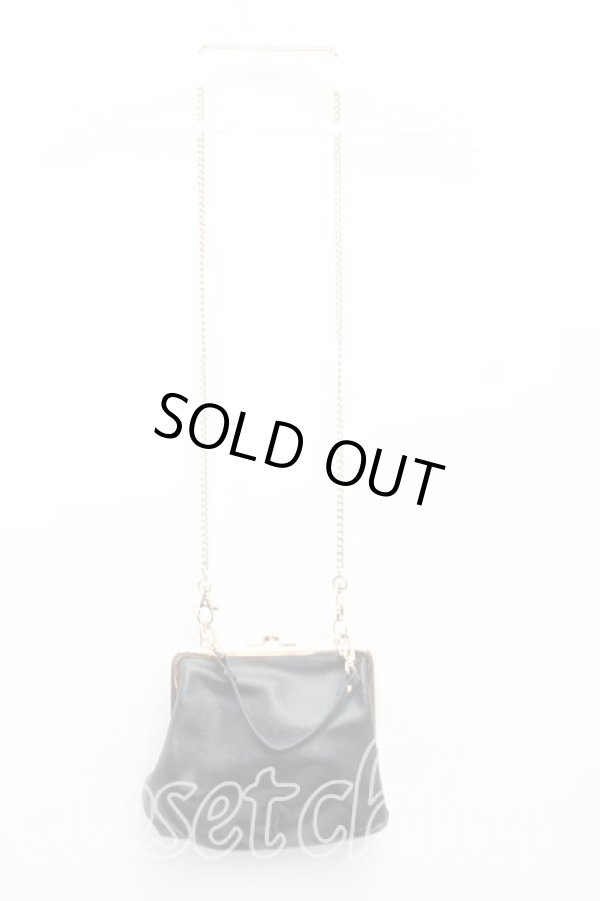 画像3: ヴィヴィアンウエストウッド 中古 / サフィアーノガマ口チェーンバッグ  黒  H-25-10-05-065-ba-OD-ZH (3)