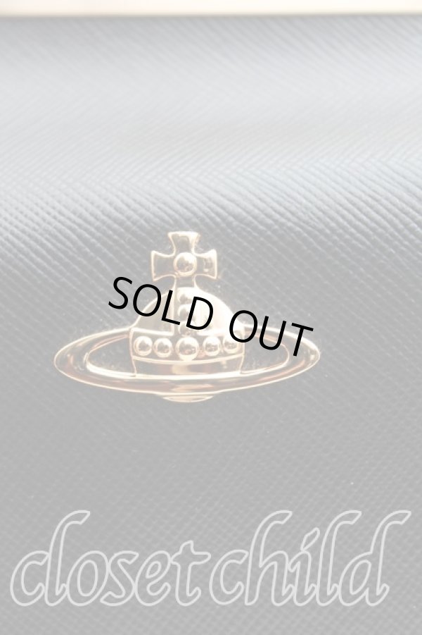 画像5: ヴィヴィアンウエストウッド 中古 / サフィアーノガマ口チェーンバッグ  黒  H-25-10-05-065-ba-OD-ZH (5)