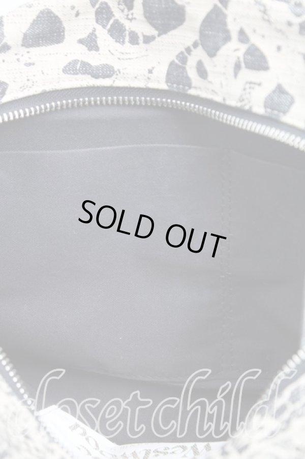 画像5: ヴィヴィアンウエストウッド 中古 / レース柄ヤスミンバッグ  黒ｘベージュ  H-25-10-05-067-ba-OD-ZH (5)