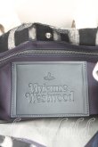 画像4: ヴィヴィアンウエストウッド 中古 / チェーン＆ストライプリネンバッグ  黒ｘベージュ  H-25-10-05-068-ba-OD-ZH (4)
