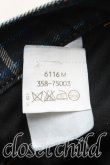 画像4: ANGLOMANIA 中古 / チェックデニムパンツ W30 青  H-25-10-05-007-pa-OD-ZH (4)