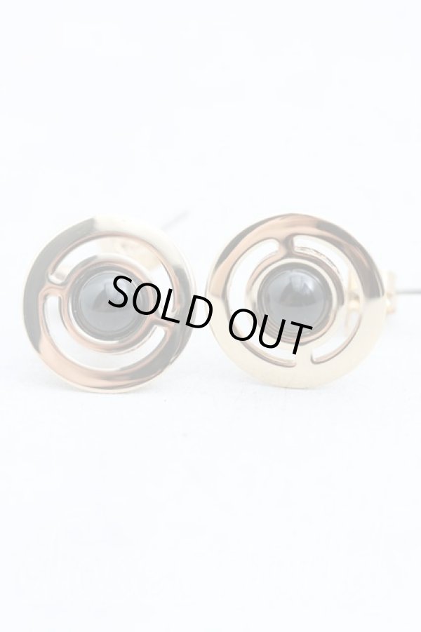 画像5: ヴィヴィアンウエストウッド 中古 / プチオーブピアス  ゴールドｘ黒  H-25-10-05-072-er-OD-ZH (5)