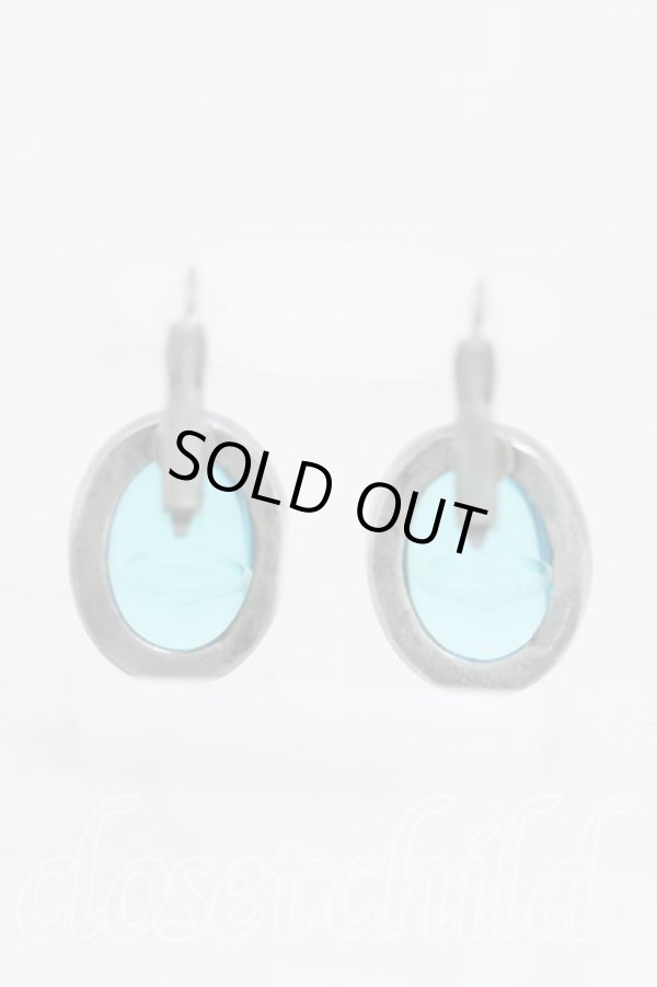 画像4: ヴィヴィアンウエストウッド 中古 / カボションピアス  青  H-25-10-05-073-er-OD-ZH (4)