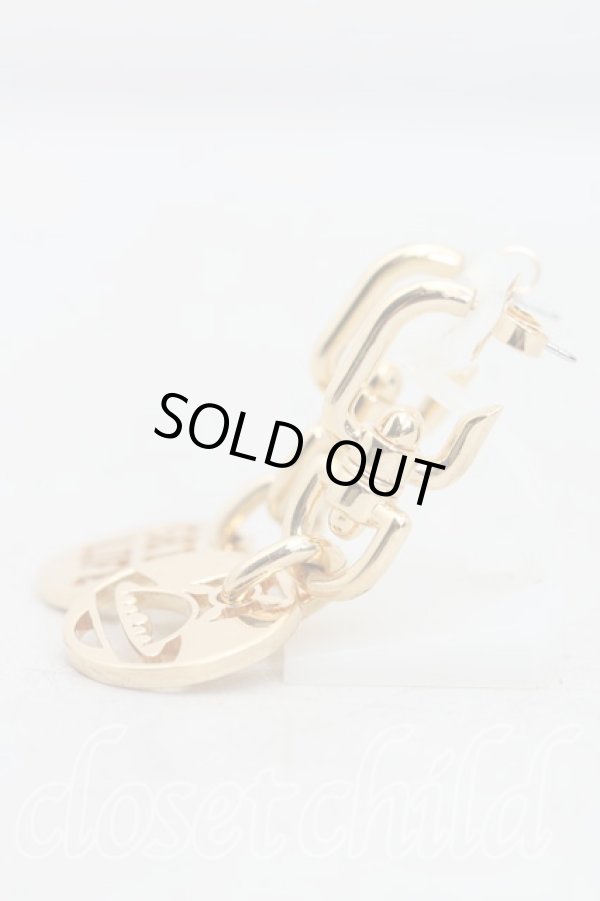 画像2: ヴィヴィアンウエストウッド 中古 / GET A LIFEピアス  ゴールド  H-25-10-05-074-er-OD-ZH (2)