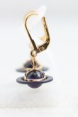 画像2: ヴィヴィアンウエストウッド 中古 / プチオリジナルオーブピアス  紫ｘ黒  H-25-10-05-077-er-OD-ZH (2)