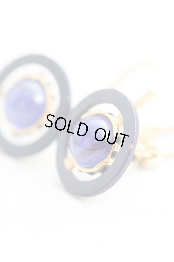 画像5: ヴィヴィアンウエストウッド 中古 / プチオリジナルオーブピアス  紫ｘ黒  H-25-10-05-077-er-OD-ZH (5)