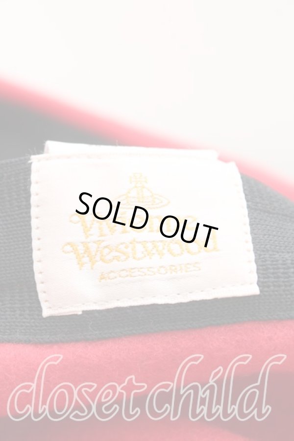 画像4: ヴィヴィアンウエストウッド 中古 / ロックンロールウォーターオーブベレー帽  赤  H-25-10-05-079-ha-OD-ZH (4)