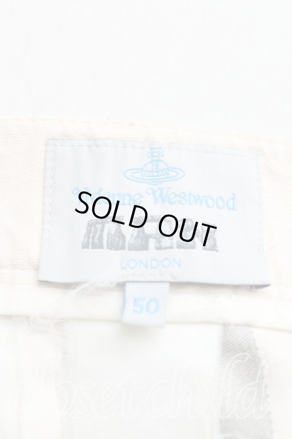 画像3: ヴィヴィアンウエストウッド MAN 中古 / アルコホリックカットオフパンツ 50（メンズXL） 生成ｘ紺  H-25-10-05-008-pa-OD-ZH (3)