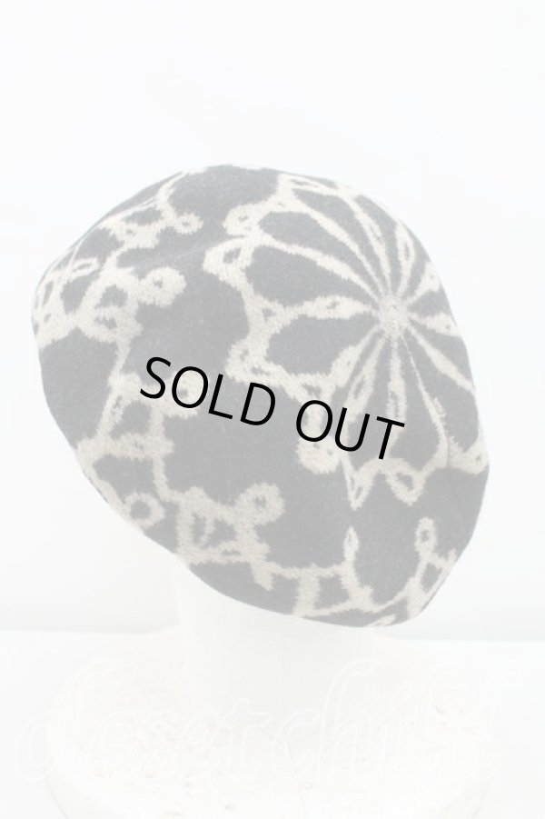 画像2: ヴィヴィアンウエストウッド 中古 / チェーンオーブベレー帽  黒  H-25-10-05-080-ha-OD-ZH (2)