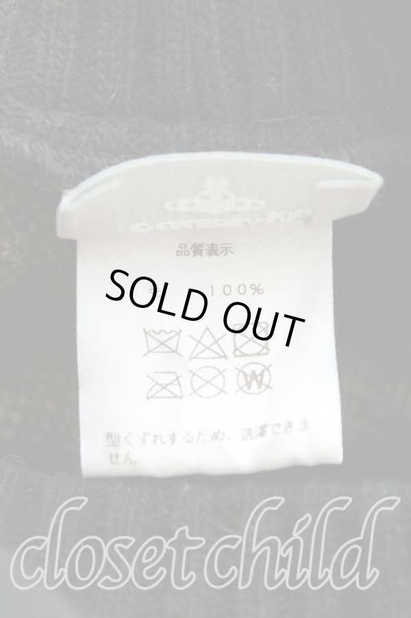 画像5: ヴィヴィアンウエストウッド 中古 / チェーンオーブベレー帽  黒  H-25-10-05-080-ha-OD-ZH (5)