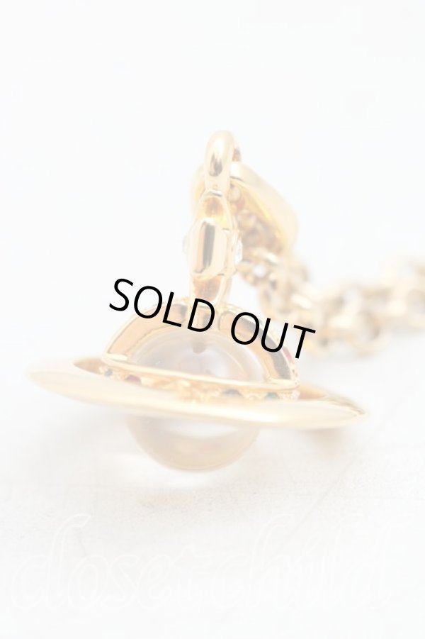 画像2: ヴィヴィアンウエストウッド 中古 / タイニーオーブネックレス  ゴールド  H-25-10-05-085-nl-IN-ZH (2)