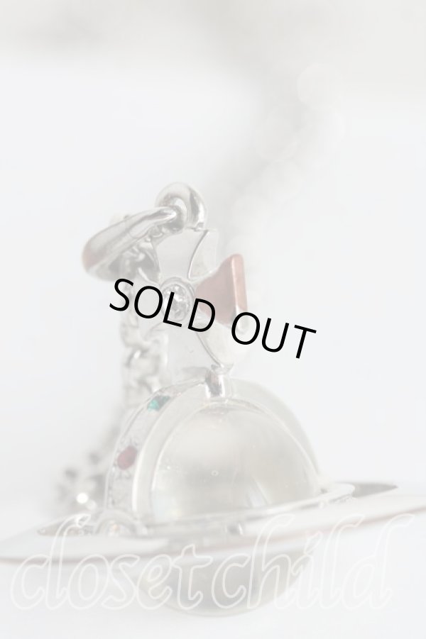 画像5: ヴィヴィアンウエストウッド 中古 / スモールオーブネックレス  シルバー  H-25-10-05-086-nl-OD-ZH (5)