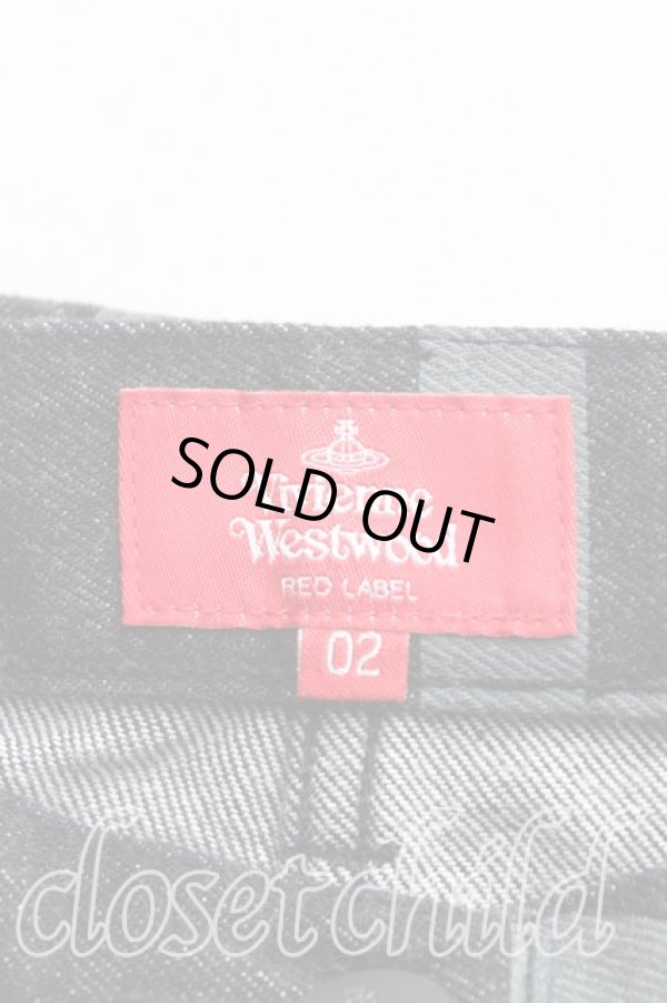 画像3: ヴィヴィアンウエストウッド 中古 / RED LABEL PRINT DENIMリラックスストレートデニム 02（9号） 黒  H-25-10-05-009-pa-OD-ZH (3)