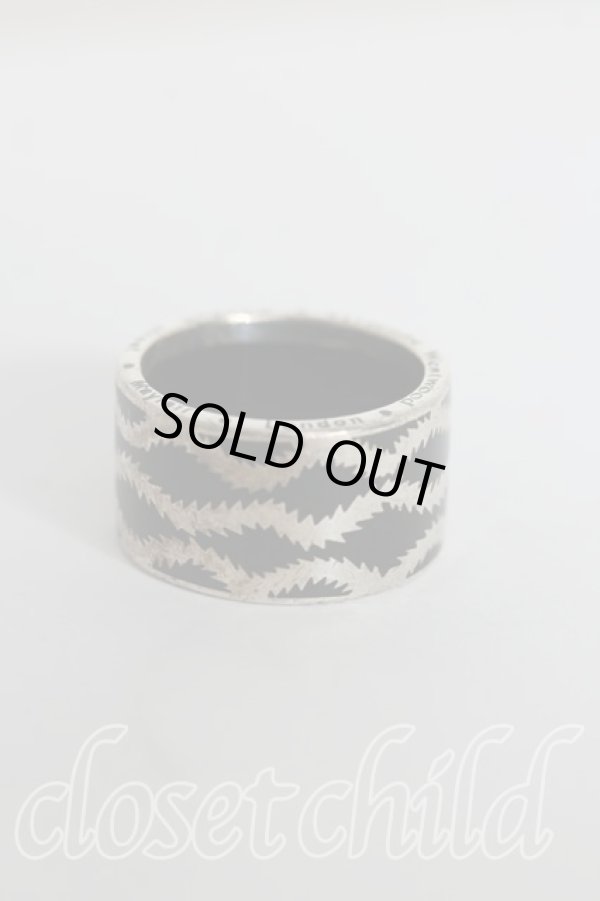 画像2: ヴィヴィアンウエストウッド 中古 / スクイグルバンドリング L(17号） 黒  H-25-10-05-088-rg-OD-ZH (2)