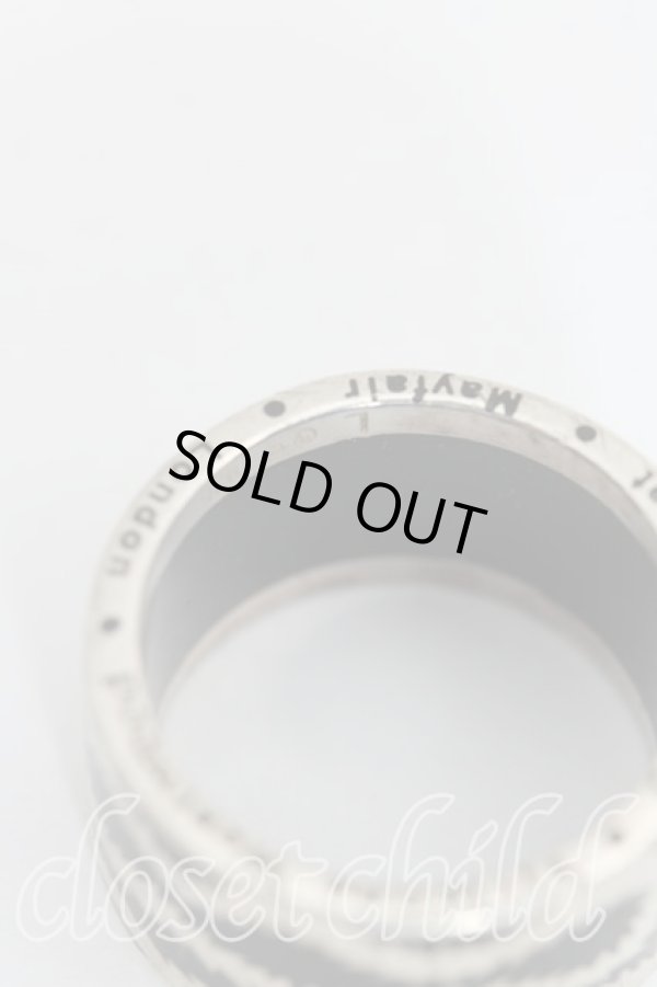 画像4: ヴィヴィアンウエストウッド 中古 / スクイグルバンドリング L(17号） 黒  H-25-10-05-088-rg-OD-ZH (4)