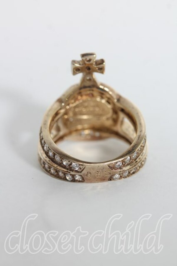 画像3: ヴィヴィアンウエストウッド 中古 / オーブリング M(13号) ゴールド  H-25-10-05-090-rg-IN-ZH (3)