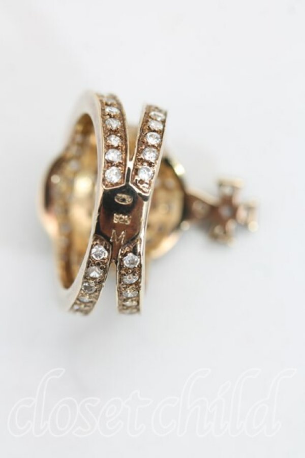 画像5: ヴィヴィアンウエストウッド 中古 / オーブリング M(13号) ゴールド  H-25-10-05-090-rg-IN-ZH (5)