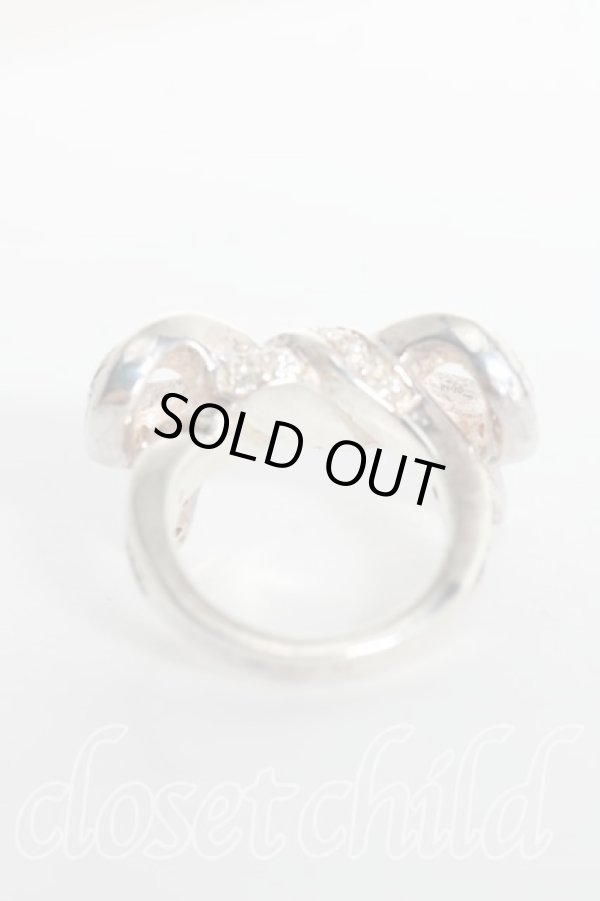 画像3: ヴィヴィアンウエストウッド 中古 / PAVE BOW リング S(12号) シルバー  H-25-10-05-091-rg-IN-ZH (3)