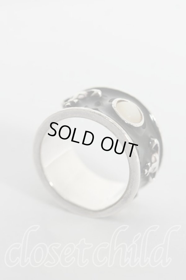 画像3: ヴィヴィアンウエストウッド 中古 / キングリング XS(11号） シルバーｘ黒  H-25-10-05-092-rg-OD-ZH (3)