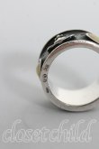 画像4: ヴィヴィアンウエストウッド 中古 / キングリング XS(11号相当） シルバーｘ黒  H-25-10-05-092-rg-OD-ZH (4)