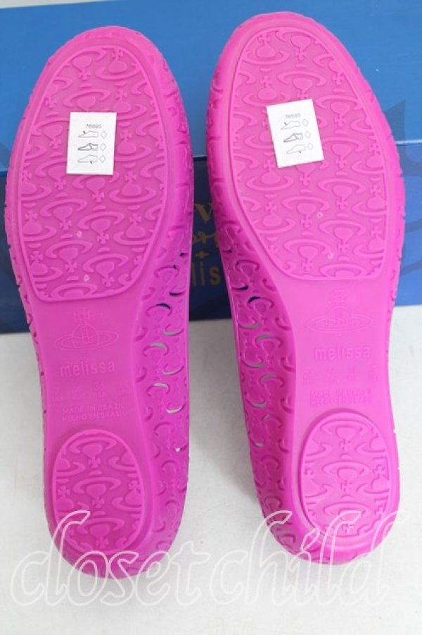 画像4: ヴィヴィアンウエストウッド×Melissa 中古 / バレリーナ EU38（24cm） 紫  H-25-10-05-095-sh-OD-ZH (4)