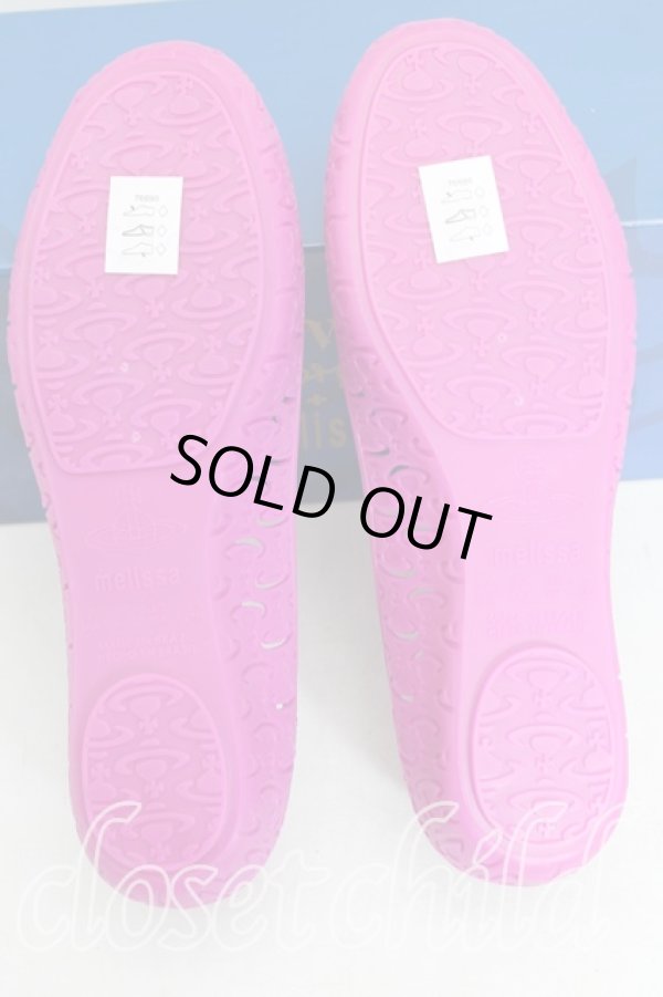 画像4: ヴィヴィアンウエストウッド×Melissa 中古 / バレリーナ EU38（24cm） 紫  H-25-10-05-095-sh-OD-ZH (4)