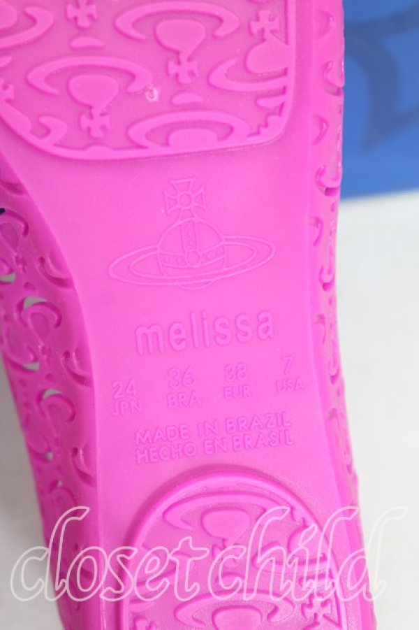 画像5: ヴィヴィアンウエストウッド×Melissa 中古 / バレリーナ EU38（24cm） 紫  H-25-10-05-095-sh-OD-ZH (5)