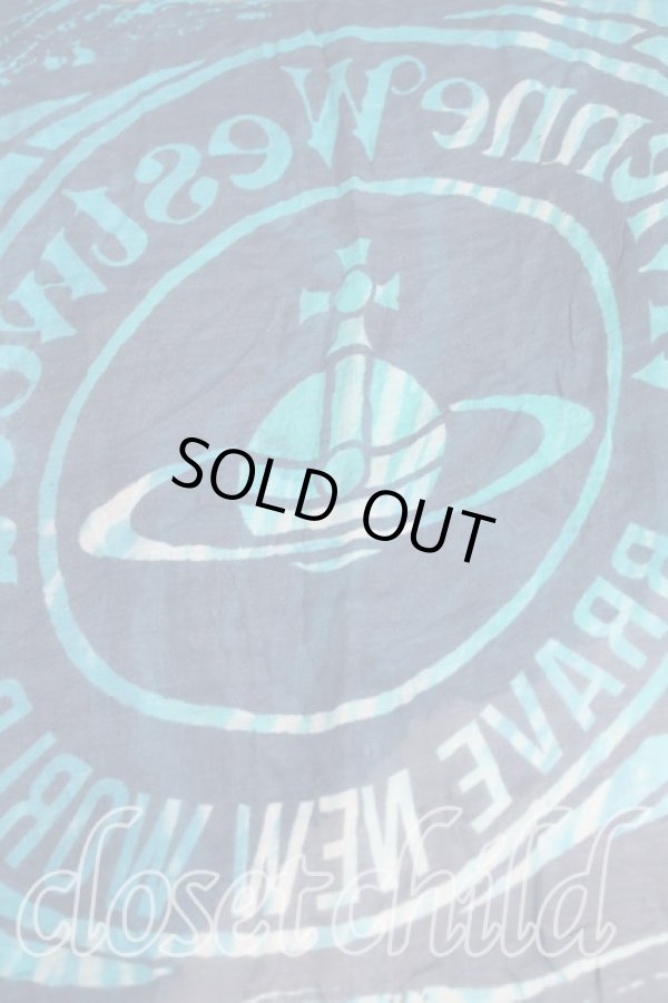 画像3: ヴィヴィアンウエストウッド 中古 / ストール  青  H-25-10-05-097-gd-OD-ZH (3)