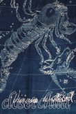 画像2: ヴィヴィアンウエストウッド 中古 / 星座柄ストール  青  H-25-10-05-099-gd-OD-ZH (2)