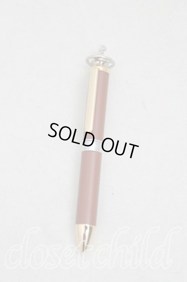 画像2: ヴィヴィアンウエストウッド 中古 / 革巻キボールペン  茶  H-25-10-05-105-gd-OD-ZH (2)