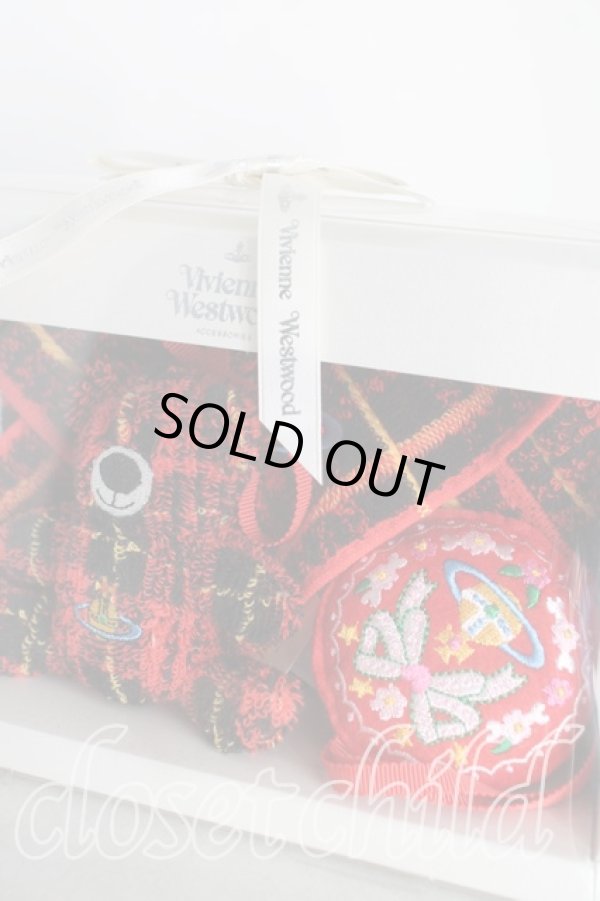 画像2: ヴィヴィアンウエストウッド 中古 / オーナメントセット  赤  H-25-10-05-106-gd-OD-ZH (2)