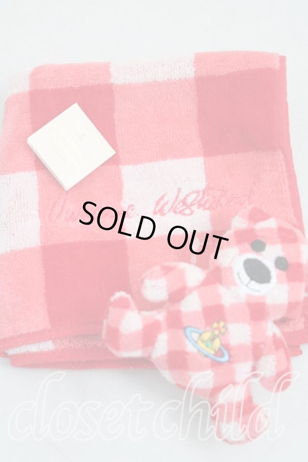 画像2: ヴィヴィアンウエストウッド 中古 / ベア付タオルハンカチ   H-25-10-05-110-gd-IN-ZH (2)