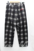 画像2: ヴィヴィアンウエストウッド 中古 / タータンチェックストレートパンツ 02(9号相当) 黒  H-25-10-05-016-pa-IN-ZH (2)