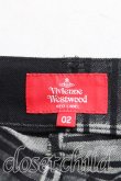 画像3: ヴィヴィアンウエストウッド 中古 / タータンチェックストレートパンツ 02(9号相当) 黒  H-25-10-05-016-pa-IN-ZH (3)