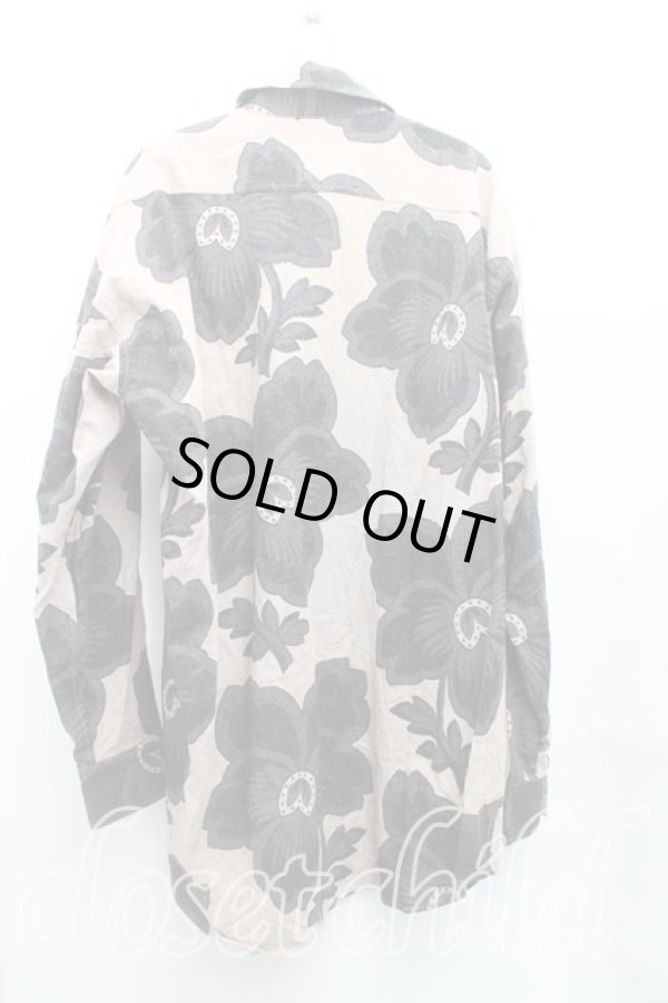 画像2: ヴィヴィアンウエストウッド MAN 中古 / ダンシングフラワーロングシャツ 48（メンズL） 茶  H-25-10-05-017-bl-OD-ZH (2)