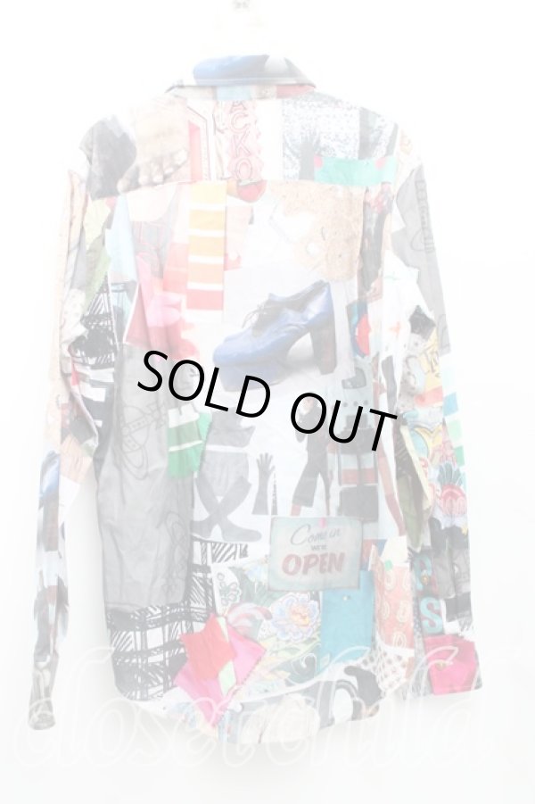 画像2: ヴィヴィアンウエストウッド MAN 中古 / MOODBOARD PRINT クラシックシャツ 48（メンズL） マルチ  H-25-10-05-019-bl-OD-ZH (2)