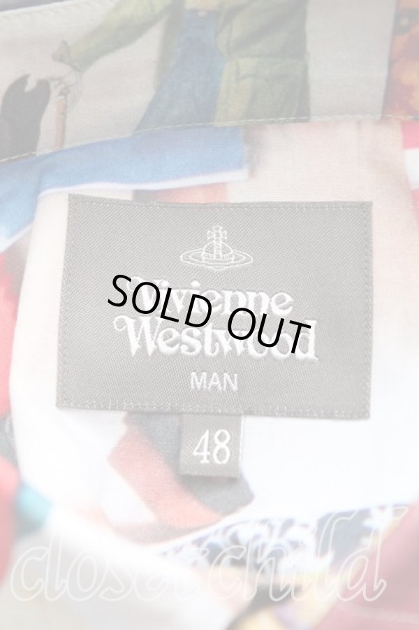 画像3: ヴィヴィアンウエストウッド MAN 中古 / MOODBOARD PRINT クラシックシャツ 48（メンズL） マルチ  H-25-10-05-019-bl-OD-ZH (3)