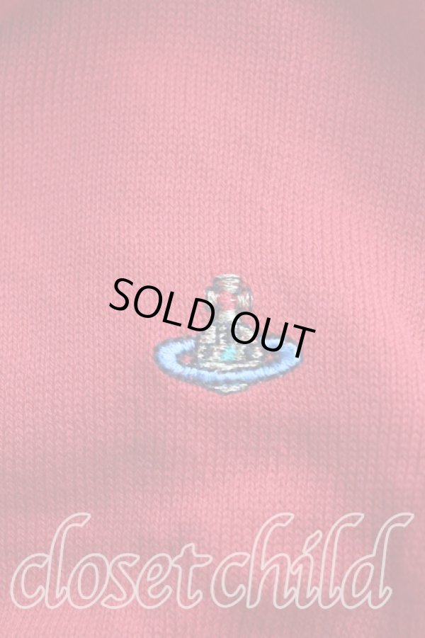 画像5: ヴィヴィアンウエストウッド 中古 / カラーオーブ刺繍カーディガン M 赤  H-25-10-12-020-to-OD-ZH (5)