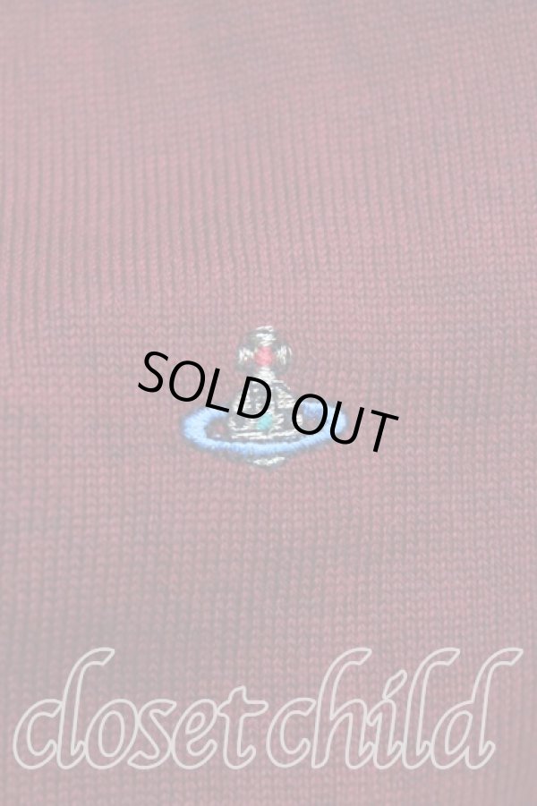 画像5: ヴィヴィアンウエストウッド 中古 / カラーオーブ刺繍ロングカーディガン S 赤  H-25-10-12-022-to-OD-ZH (5)