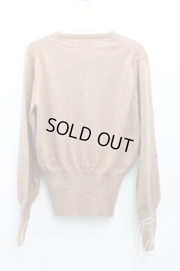 画像2: ヴィヴィアンウエストウッド 中古 / カラーオーブ刺繍カーディガン M 茶  H-25-10-12-023-to-OD-ZH (2)