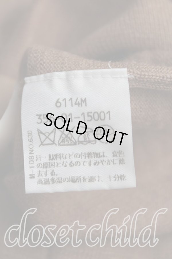 画像4: ヴィヴィアンウエストウッド 中古 / カラーオーブ刺繍カーディガン M 茶  H-25-10-12-023-to-OD-ZH (4)