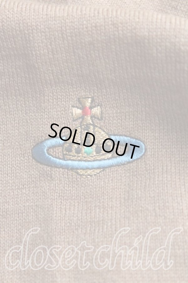 画像6: ヴィヴィアンウエストウッド 中古 / カラーオーブ刺繍カーディガン M 茶  H-25-10-12-023-to-OD-ZH (6)