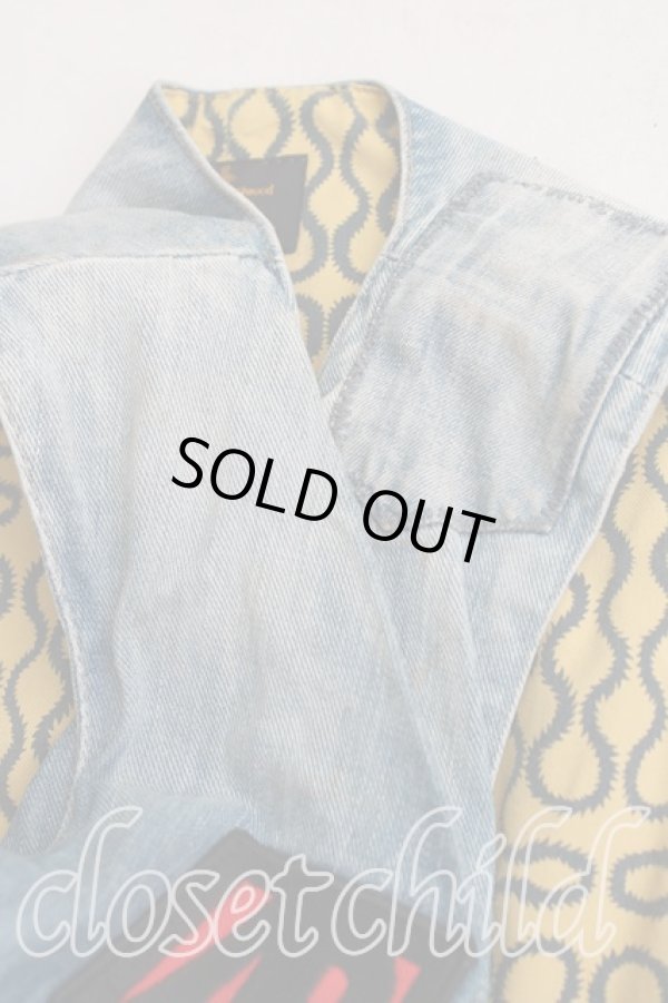 画像6: ヴィヴィアンウエストウッド Anglomania and Lee 中古 / DRUNKウエストコート S インディゴ  H-25-10-12-025-to-OD-ZH (6)